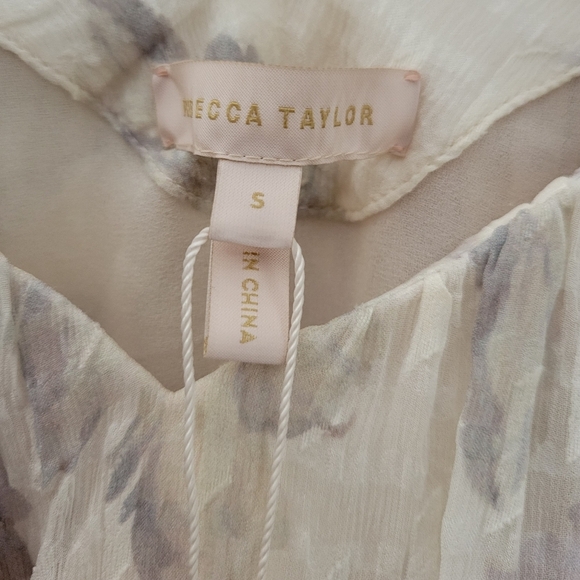 Rebecca Taylor Shadow V Neck Silk Dress Small NWT - Picture 4 of 8